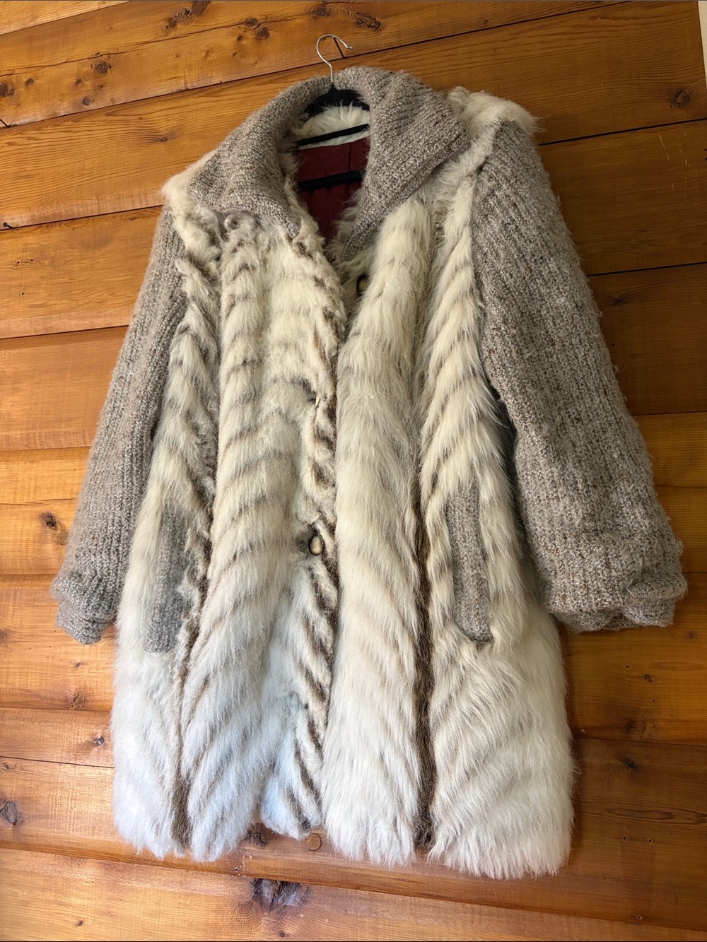 1970’s Yves Venet Faux Fur Jacket, Style #418 | Size 18H